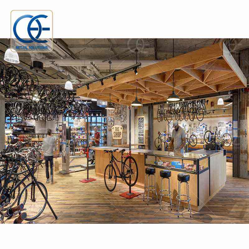 Custom Bike Shop Displays Modern Motorbike Showroom Design