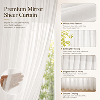 Rideaux à œillets unis en polyester, transparents, de luxe, modernes, toutes saisons, adaptés aux animaux domestiques, pour salon et chambre à coucher