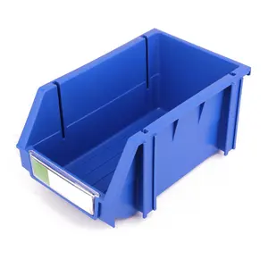 Heavy Duty Strong Stackable Plastic Storage Bins Container Tray for Screws Car Parts Bolts Organizer