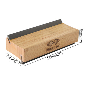 Muspor Lime de nivellement de frettes de <span class=keywords><strong>guitare</strong></span> 2-en-1 et outil de chanfreinage double angle 35/90 degrés (avec courbure) en bois d'olivier et acier au carbone - Product Image 5