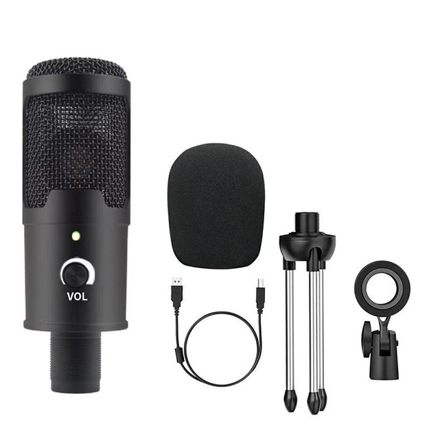 Desktop Mic Professional Recording Studio Wired USB Condenser Gaming Microphone