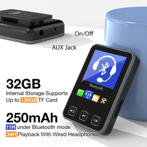 32GB pour lecteur <span class=keywords><strong>MP3</strong></span> Bluetooth Lecteur de musique portable pour les étudiants Amateurs de fitness Wav Audio Clip <span class=keywords><strong>en</strong></span> plastique pour sports de plein air - Product Image 4