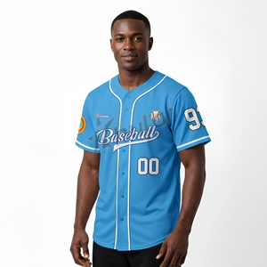 Men's Custom Baseball Jersey Heat Sublimated Printed <b>Mesh</b> Breathable with Embroidery <b>Plus</b> <b>Size</b> Option - Product Image 1