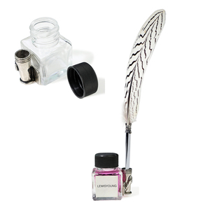 Bouteille d'<span class=keywords><strong>encre</strong></span> en verre <span class=keywords><strong>de</strong></span> 15ml, 30ml, pour calligraphie, <span class=keywords><strong>encre</strong></span> pour stylo avec <span class=keywords><strong>porte</strong></span>-stylo - Product Image 1