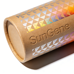 Étiquette pour boîte cylindrique en papier pour verres à whisky, emballage de luxe personnalisé imprimé, tube en papier recyclable pour cadeau - Product Image 5