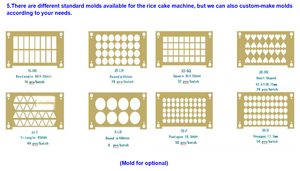 Máquina para Hacer Panqueques de Arroz Inflado, Cereal, Alto en Fibra, Bajo en Grasas, Snacks Sin Freír - Product Image 6
