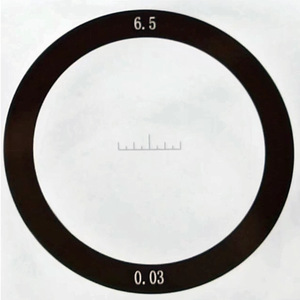 Telescope Reticle High <b>Precision</b> Optical <b>Scale</b> 6.5mm Diameter 0.02 Graduation Customizable For Scope Use - Product Image 2