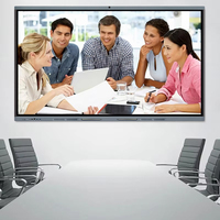 Pizarra Interactiva Inteligente 4K de 65/75/85/86/98 Pulgadas con Pantalla LCD Multitáctil de 20 Puntos para Salas de Reuniones