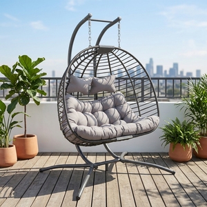 Sedia Sospesa da Giardino in Alluminio Stile Rattan di Alta Qualità, Moderna e per Esterni, Vendita all'Ingrosso - Product Image 1