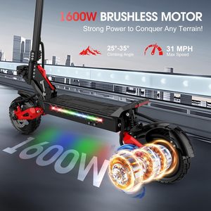 Scooter Eléctrico Todoterreno de 1600w con Doble Motor, 48V 18Ah, 34 MPH, Batería Potente y Rápida, 10 11 Pulgadas, Compra <span class=keywords><strong>ES1</strong></span> - Product Image 6