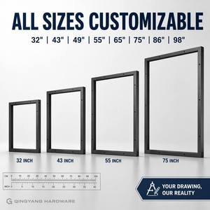 Marco de Bisel de Aluminio Anodizado OEM Personalizado para Pantallas LCD de 32, <span class=keywords><strong>43</strong></span>, 55, 65, 75, 86 y 98 Pulgadas, Fabricante de Monitores de Señalización Digital para TV - Product Image 4