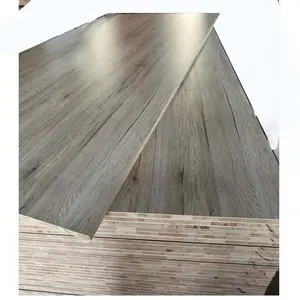 1220x2440x18mm matt glossy white melamine block board /blockboard albizia falcata core for furniture