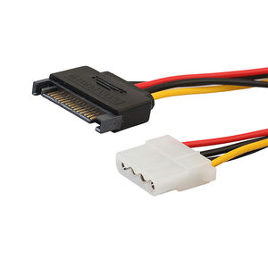 <span class=keywords><strong>Adaptateur</strong></span> d'<span class=keywords><strong>alimentation</strong></span> <span class=keywords><strong>Sata</strong></span>, mm, 15CM, 4 broches, <span class=keywords><strong>Molex</strong></span> <span class=keywords><strong>femelle</strong></span>, câble connecteur mâle, pour disque dur - Product Image 2