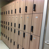 YOUBAI Armoire de rangement intelligente en bois avec couleur Casiers de gymnastique avec serrure à clé Armoire de verrouillage RFID assemblée