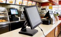 Terminal POS Android 15,6 Inci All-in-One Layar Sentuh Kapasitif Komputer Kasir Layar Ganda untuk Toko Ritel Salon
