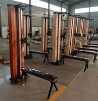 Nouvelle arrivée équipement de fitness station de câble de gymnastique à domicile réglable mural en bois Lat tirer vers le bas double poulie câble Machine