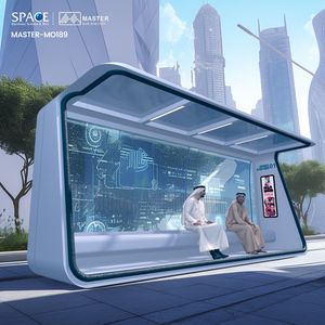 Chính Phủ và thành phố dự án xe buýt nơi trú ẩn làm bằng nhôm bền với hộp đèn quảng cáo - Product Image 6