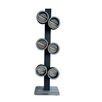 FEIYUEYUE DMX Rotating 6x40W COB Retro Light with RGB LED Pixel Ring 3-Pin DMX Interface IP33 Rated for Stage Theater Events