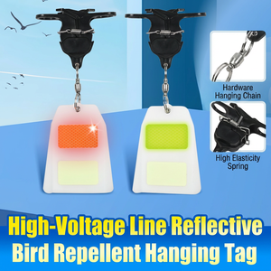 Etiqueta Colgante Reflectante Repelente de Aves para Líneas Eléctricas de Alto Voltaje, Resistente a los Rayos UV, Disuasor de Vuelo de Aves - Product Image 3