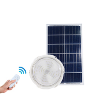Lámpara de techo solar para interiores, luz de 100w con control remoto, directa de fábrica, para casa