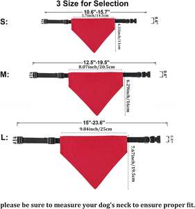 Tanpopo venta al por mayor logotipo personalizado mascota perro Bandana <span class=keywords><strong>Collar</strong></span> precio de fábrica rojo de lujo en blanco liso DIY oferta <span class=keywords><strong>Collar</strong></span> de nailon para perros - Product Image 2