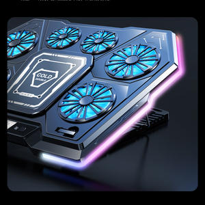 <span class=keywords><strong>Refroidisseur</strong></span> d'ordinateur <span class=keywords><strong>portable</strong></span> Leizun LZ-D13 avec 6 ventilateurs, support réglable, affichage numérique, en ABS et PP, pour ordinateurs portables de 14,1 à 21 pouces - Product Image 5