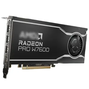 2023New Radeon Pro W7600เวิร์กสเตชันระดับมืออาชีพระดับไฮเอนด์8GB (2023) ที่ใช้การเข้ารหัสและ decodi AV1 6 NM Navi 33 GPU