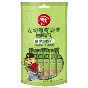 Wanpy Happy 100 Luxixi Cat Strips Sixs Flavors to Enjoy 70g(14g * 5) Cat Wet Food Cat Creamy Treats - Product Image 6