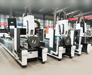 गुंगज़ी T6012 फाइबर लेजर धातु ट्यूब काटने मशीन 3-अक्ष सीएनसी पानी के साथ 1500 डब्ल्यू लेजर पावर - Product Image 5