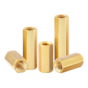 Tùy chỉnh Hex đầu kép chủ đề nội bộ nghiên cứu H59 H62 M2 M2.5 M3 M4 M5 đồng thau đồng bằng nam và nữ Hex đầu standoff Nuts - Product Image 1