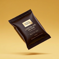 Sachet d'emballage personnalisé imprimé pour barres chocolatées de qualité alimentaire, pochette thermoscellable en aluminium pour bonbons, cadeaux et snacks