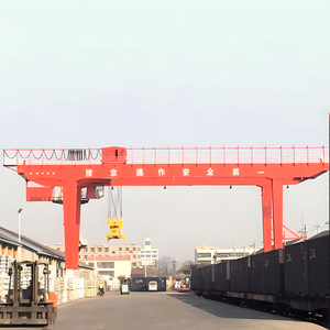 رافعة قنطرية مطاطية بعجلات YAOUCRANE للحاويات والحزم الخرسانية مسبقة الصب وتكاليف المنزل 45 طن رافعة قنطرية متحركة مثبتة بالسكك الحديدية - Product Image 3