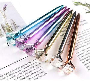 Promotion <b>Creative</b> Cartoon Shape Head Metal Pen Colorful Diamond Printed Logo <b>Gift</b> Pen Made of Plastic - Product Image 4