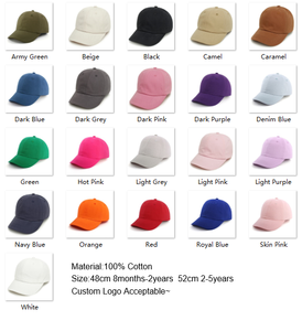 Casquette de baseball unisexe en sergé 100 % coton pour enfants et tout-petits, protection solaire extérieure printemps-été, vente en gros - Product Image 2