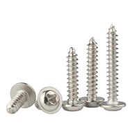 Phillips Pan Head Washer Self Tapping Screw Carbon Steel Nickel Plated Type AB Self Drilling Sheet Metal Screw