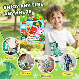 Развивающая игрушка Joycat: Креативная обучающая книга для рисования, подарок, мультяшная волшебная книга-раскраска с водой и ручкой - Product Image 5