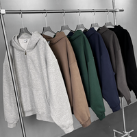 Sweat à capuche personnalisé en molleton bouclette 410 g/m² pour homme, coupe ample, logo imprimé 3D, automne, ODM, 100 % coton, streetwear