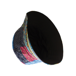 גברים נשים כובע כפול צדדים הפיך מתקפל בסגנון לאומי פנמה כובעי דייג גיאומטריים כובעי דלי דפוס פייזלי - Product Image 6