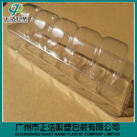 Boîte à macarons transparente de qualité alimentaire, multi-compartiments, empilable, avec insert en plastique transparent pour l'emballage de macarons français et de desserts.