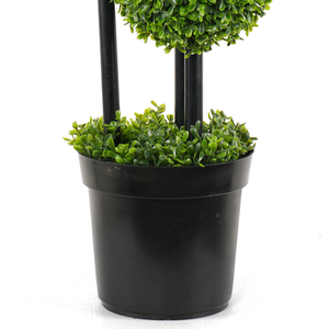 Panel de seto artificial de boj, material PE, 90 cm, resistente al agua y a los rayos UV, tapete, cuadrados para macetas, rollo en espiral, <span class=keywords><strong>Buxus</strong></span> sintético - Product Image 6