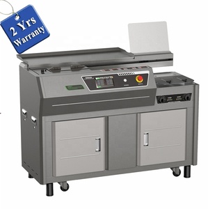 UK5 7inch Touch Screen Silence mute Hot thermal glue book cover binder, notebook hotmelt glue bookbinding machine