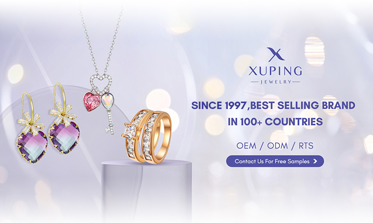 XUPING T000689281 New Women Love Letter Design Necklace Earring