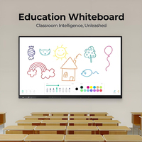 Pizarra Interactiva 4K UHD LCD Multitáctil, Pizarra Digital Inteligente para Educación Escolar, Reuniones, Oficina, Pantalla