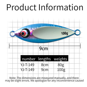 Señuelo de pesca estilo japonés para aguas profundas, 100g, cebo de fondo para macarela, pesca marítima - Product Image 3