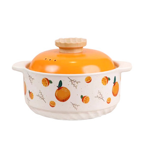 Cazuela de cerámica moderna para cocinar en casa con tapa de vidrio de alta calidad resistente a altas temperaturas, olla de Metal para estofado y caja de sopa empaquetada - Product Image 5