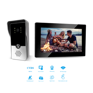 Système d'<span class=keywords><strong>interphone</strong></span> vidéo 4 fils avec 4 moniteurs, 2 stations extérieures et vidéophone 7 pouces - Product Image 1