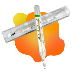 Termómetros Clínicos de Galio (Galinstan) de Vidrio Ecológico, Forma Ovalada, No Tóxicos, Fáciles de Usar, para Uso Oral y Axilar, Venta al Por Mayor - Product Image 4