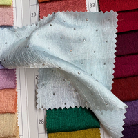 Tissu en satin crêpe de Dubaï, tissé texturé froissé permanent, pour thobes et robes islamiques pour hommes du Moyen-Orient