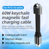 Cable Mini Tipo C Todo en Uno SDL OEM de 8 cm, Carga Rápida y Transferencia de Datos, Construcción de Aleación de Aluminio, Compacto y Sin Enredos para Teléfono Móvil y Viajes