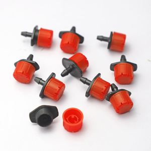 Gotero Ajustable Rojo de 8 Orificios con Compensación de Presión para Sistemas de Riego por Goteo en Invernaderos y Granjas - Product Image 2
